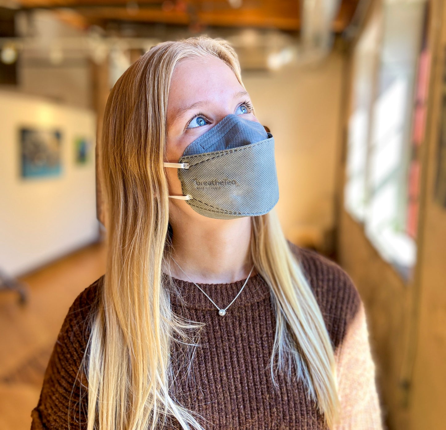 BreatheTeq KN95 SMALL Gray Non-Medical Face Mask