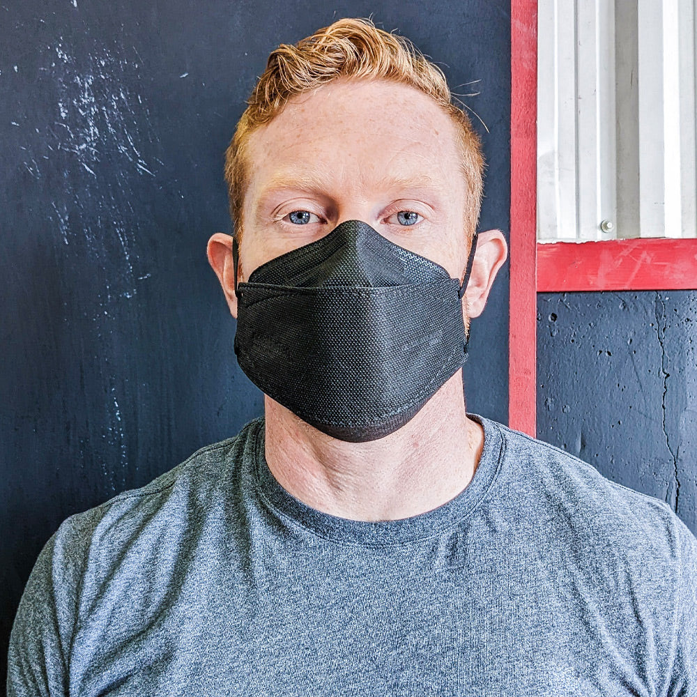BreatheTeq KN95 X-LARGE Black Non-Medical Face Mask