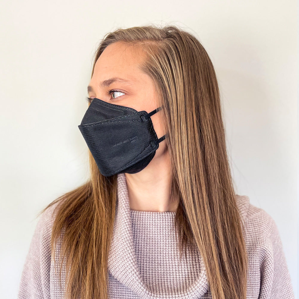 BreatheTeq KN95 SMALL Black Non-Medical Face Mask