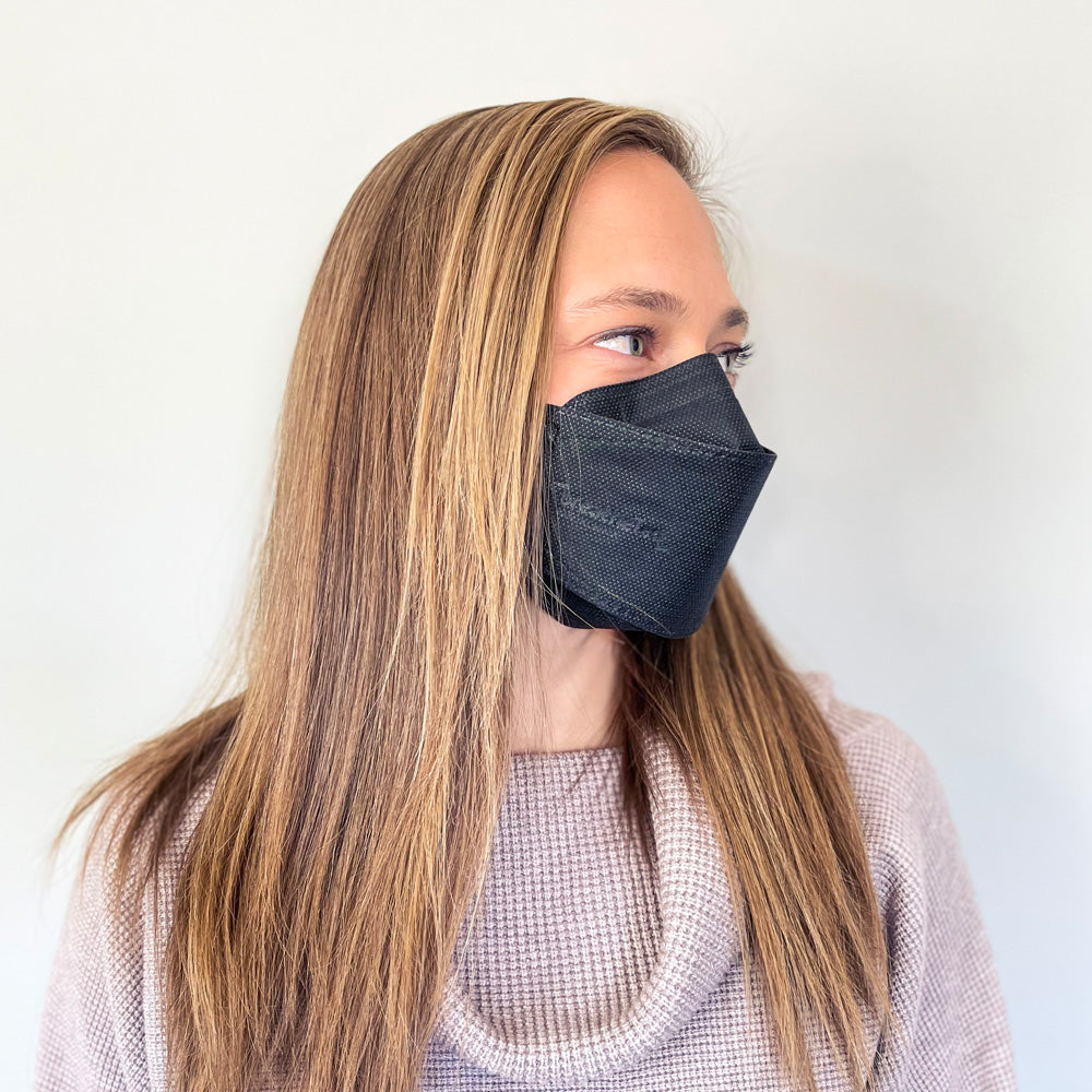 BreatheTeq KN95 SMALL Black Non-Medical Face Mask