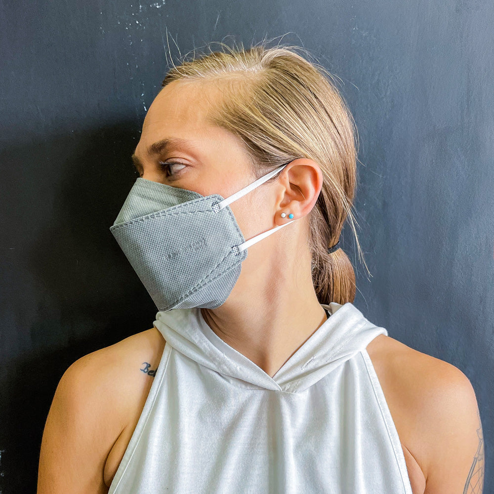 BreatheTeq KN95 MEDIUM Gray Non-Medical Face Mask